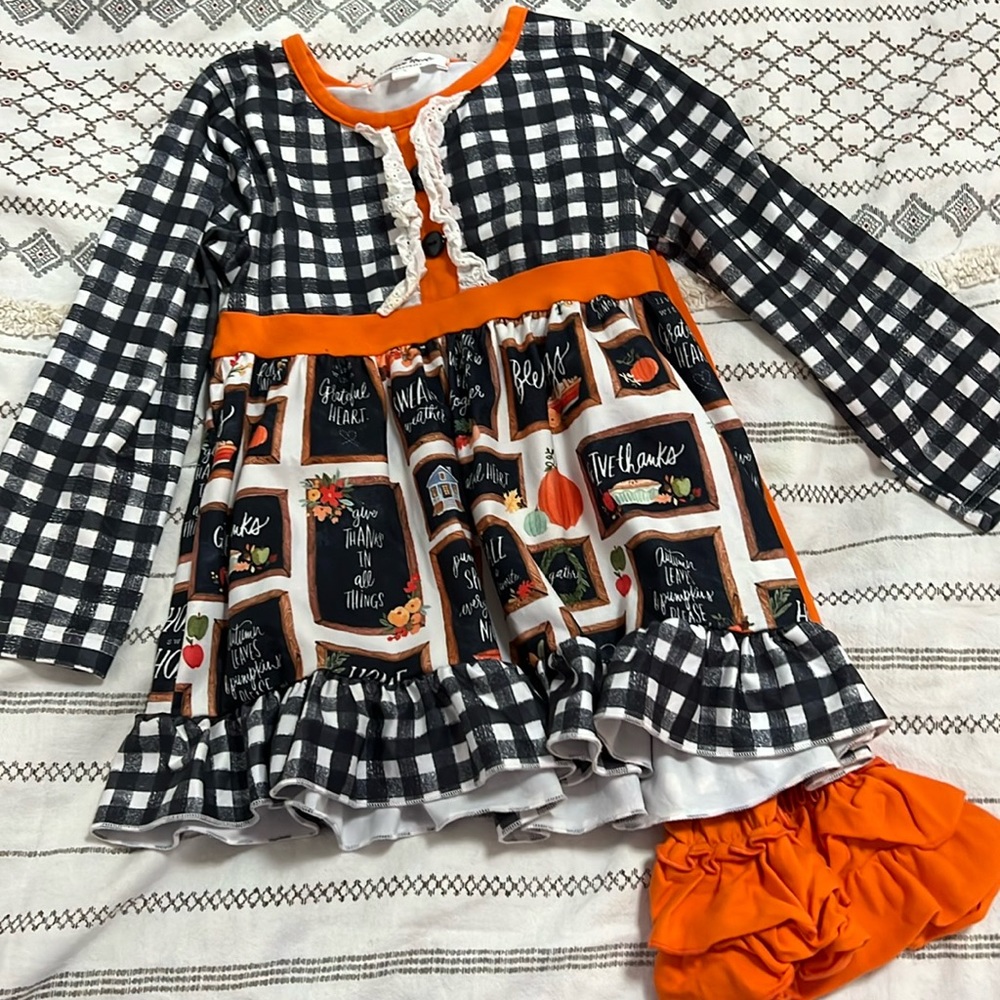 Thanksgiving ruffle set